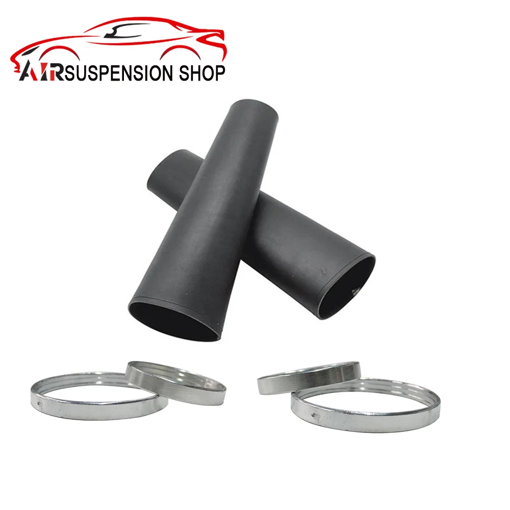 

2x Rear Air Suspension Kit Air Sleeves With Crimping Rings For Chevrolet Cadillac Escalade GMC, OEM 25815604 Car Accessories