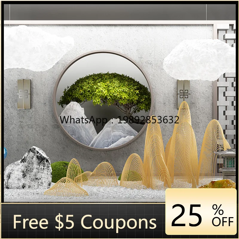 

YFY Stainless Steel Rockery Sculpture Outdoor Round Forest Landscape Decoration Hotel Club Exhibition Hall Ornament