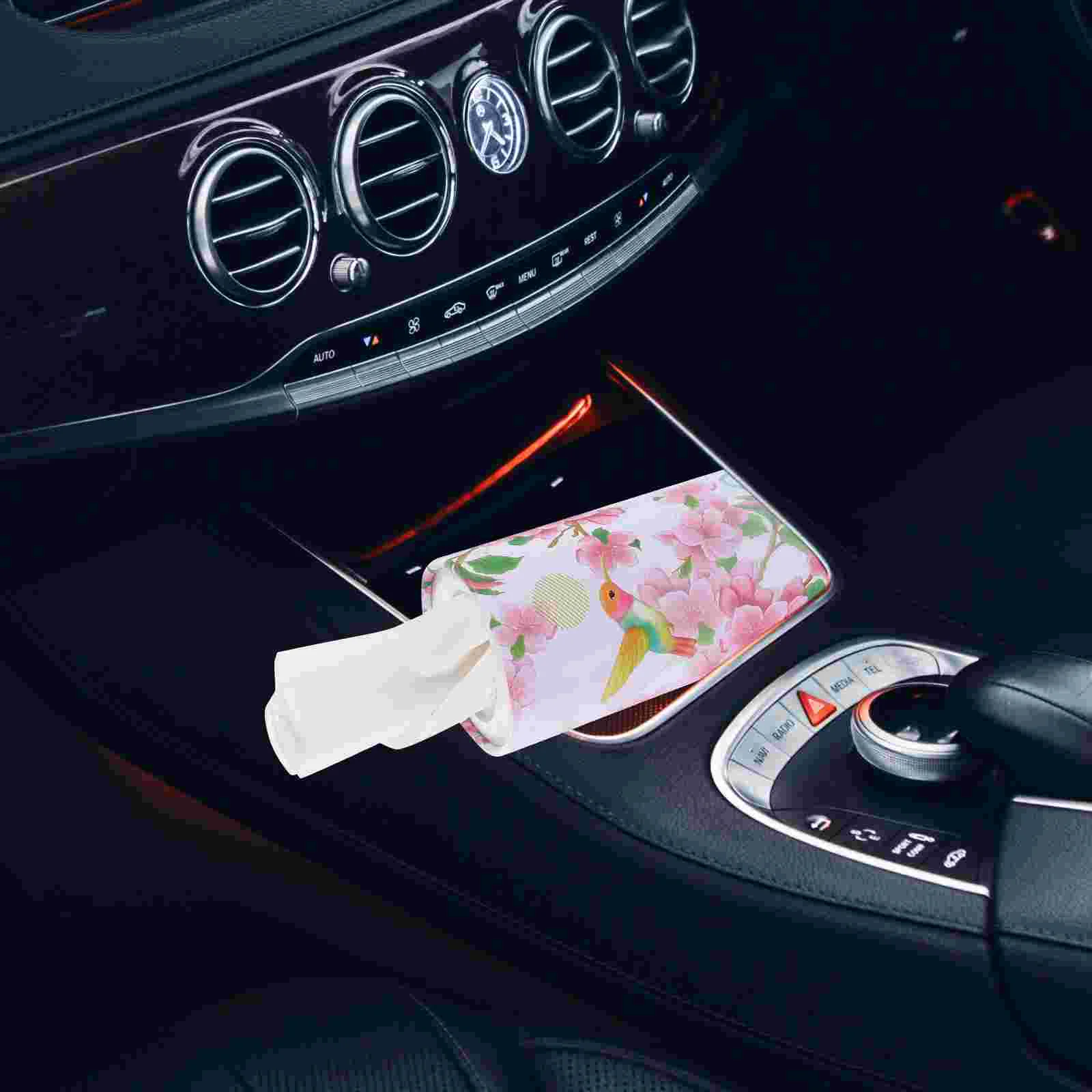 Multifunções Car Tissue Box Cover Holder, Auto Tubo De Papel Redondo, Segurança Quebrada, Janela Tissue Cup, Segurança Pacote Decor