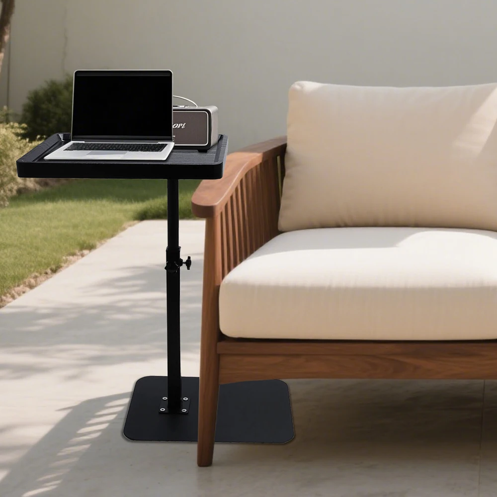 Adjustable Laptop Desk Medical Bed Food Tray Table Rolling Cart Overbed Bedside Table 360° Rotatable Sofa Tray Table Home Office