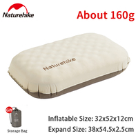 Naturehike Outdoor Camping Inflatable Pillow 3D Sponge Portable Travel Neck Sleeping Silent Self Air Pillow