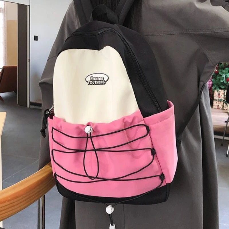 

Легкий школьный рюкзак для девочек-подростков, школьный рюкзак, повседневный студенческий рюкзак, большая вместительная школьная сумка, уличная дорожная сумка