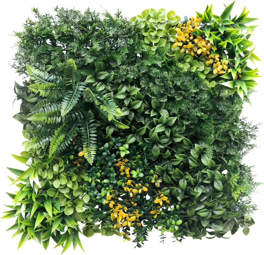 

25 шт. 20 "x 20" панели из искусственного самшита, искусственное растение, трава, зеленая настенная панель, украшение для наружного использования, внутреннего сада, заднего двора