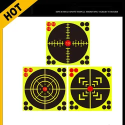 30PCS Shooting Targets 6 inch Splatter burst Shooting Targets Shooting with Sticker Cover Self-Adhesive Reactive(Colors Impact)