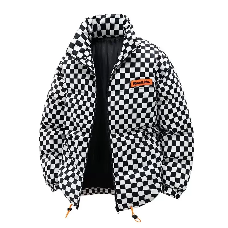 

Autumn and Winter New Fashion Trend American Retro Thickened Warm Cotton-Padded Jacket Men's Casual Loose Sports Large Size Coat