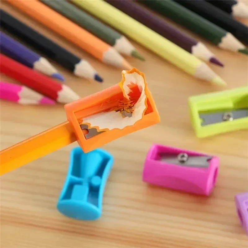 Pencil Macarone Triangle Shiny Wood Rubber Head Sketch Drawing Pen Office Learning Stationery HB Pencil School Supplies