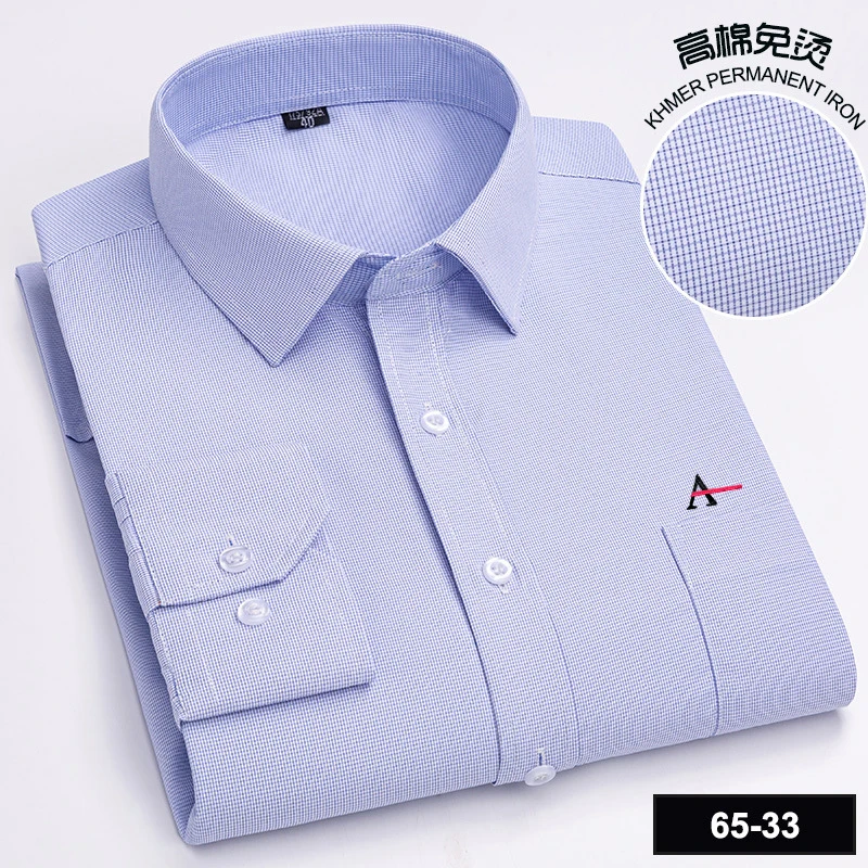 2023 Camisa listrada masculina bolso de roupas de marca mens camisa de manga longa verão camisa slim fit camisa casual homens