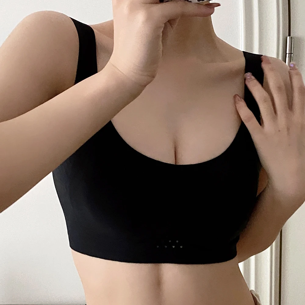 

Seamless Yoga Bras for Women Ultra Thin Beauty Back Sports Sleeping Tube Top BH Summer Bralette Invisible Brassiere Girl