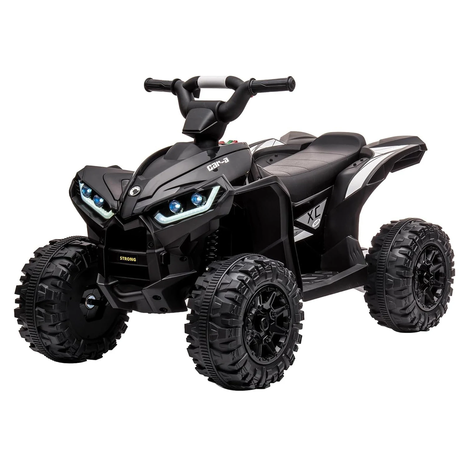 

12V Kids Ride on ATV Quad 2x35W Powerful 4-Wheeler Electric Vehicle with Parent Control, Spring Suspension,LED Lights,AUX Port