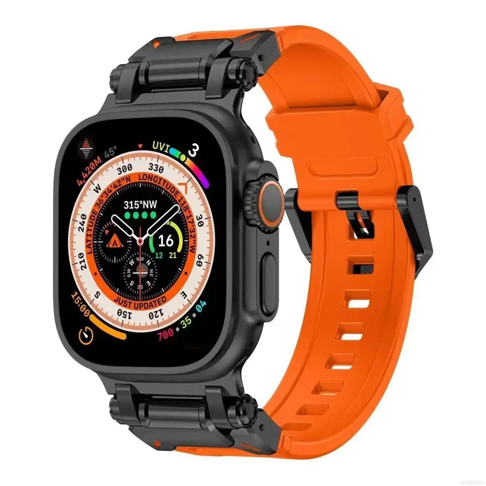 Single Tour Band for Apple Watch Ultra 49mm Strap 44mm 45mm 46mm Men Sports Strap Iwatch Series 10 9 8 7 6 5 Se Luxury Bracelet image 6