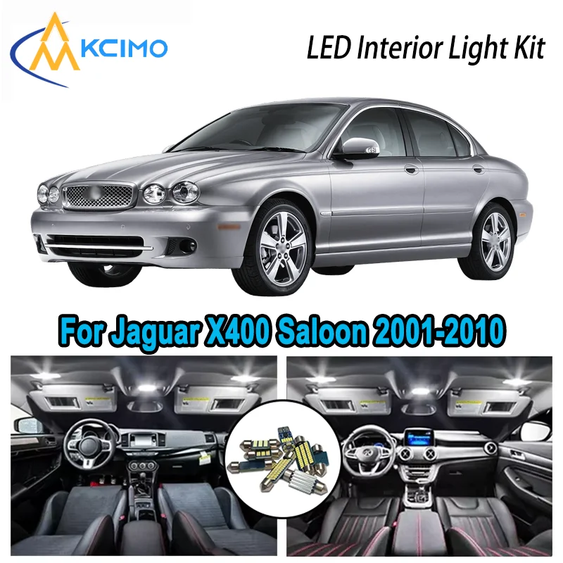 

For Jaguar X-Type X400 Sedan Saloon 2001-2010 Premium Bright LED Interior Dome Map Trunk Light Kit Car Led Lamps Canbus No Error