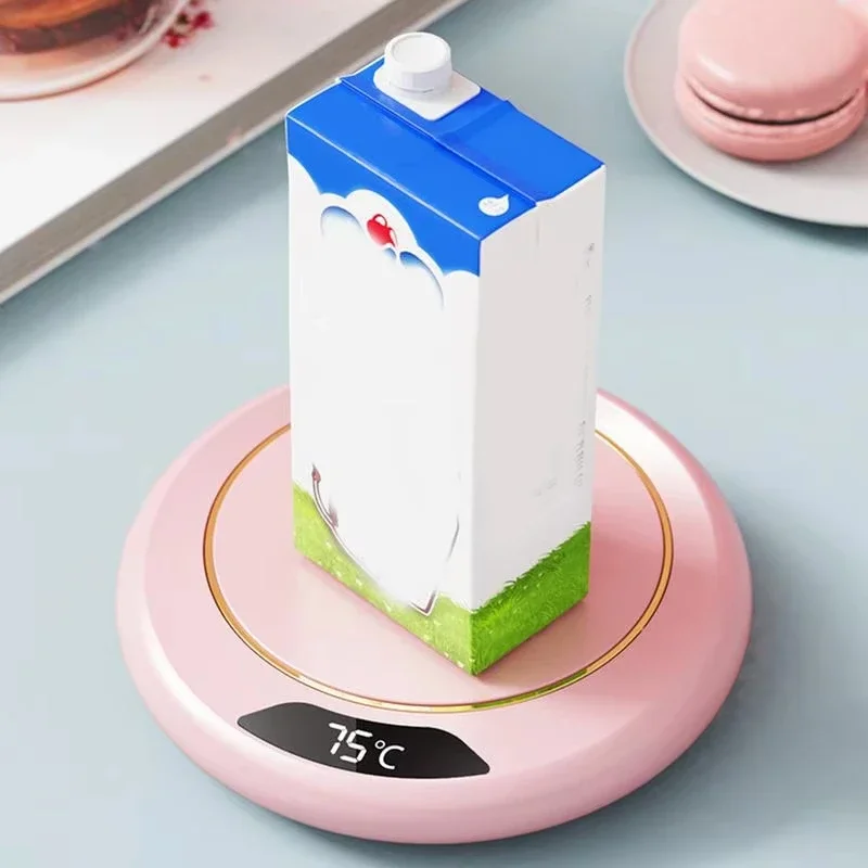 Thermostatic Heating Coaster USB Home Heating Coaster 3-speed Adjustment Heating 55 Degrees Constant Temperature