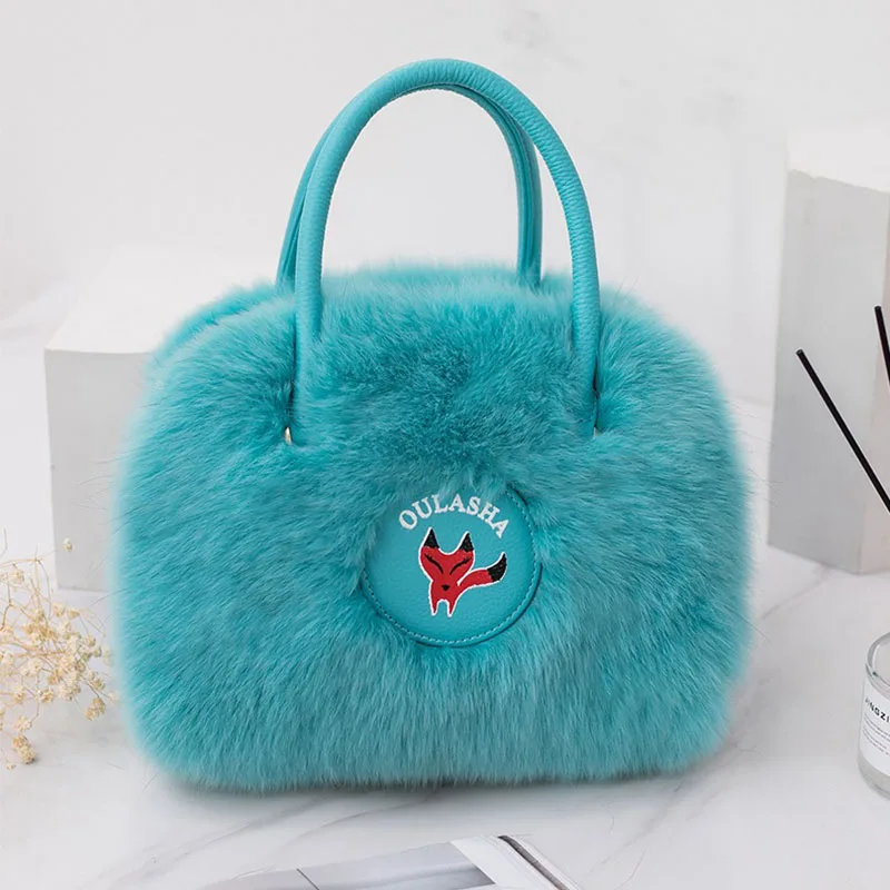 

Fox Fur Women Bag Plush Handbag Hign-end And Stylish Design Suitable For Women's Luxurious High-capacity Furry Shoulder Bags