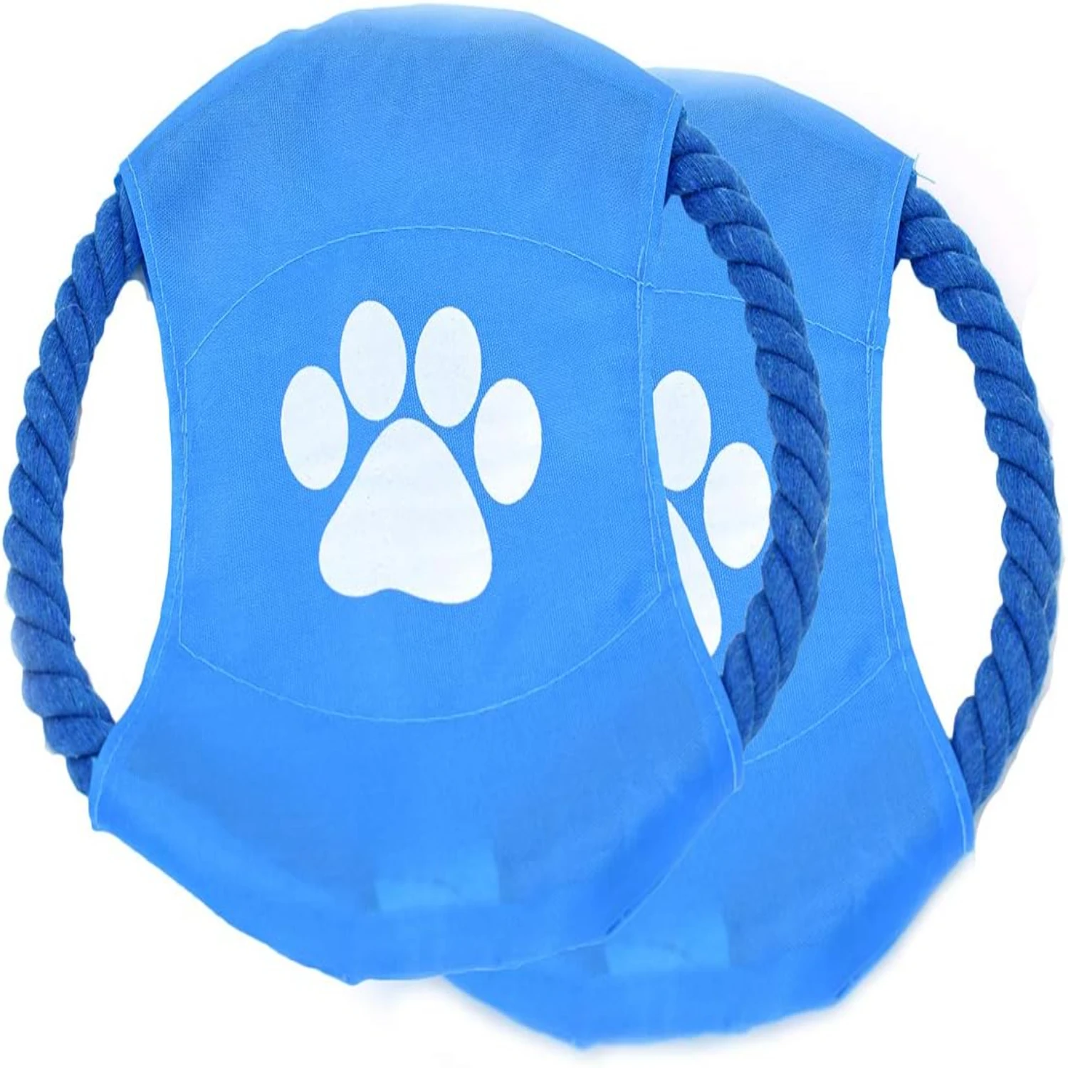 Durable and Entertaining 2 Pack of Dog Toys - Perfect for Training and Playtime - Includes Flying Disc and Chew Rope Toy Set - M