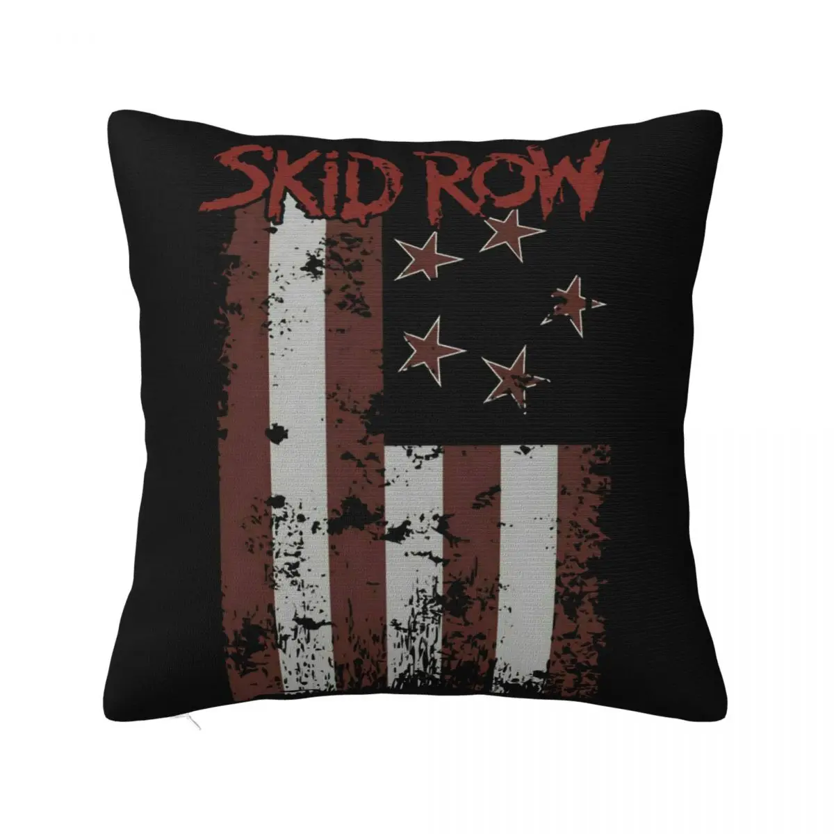 Skid Row Flagged Licensed Rock N Roll Music Band Black 2021 Movie Normal Pure New Arrival Pillow Case