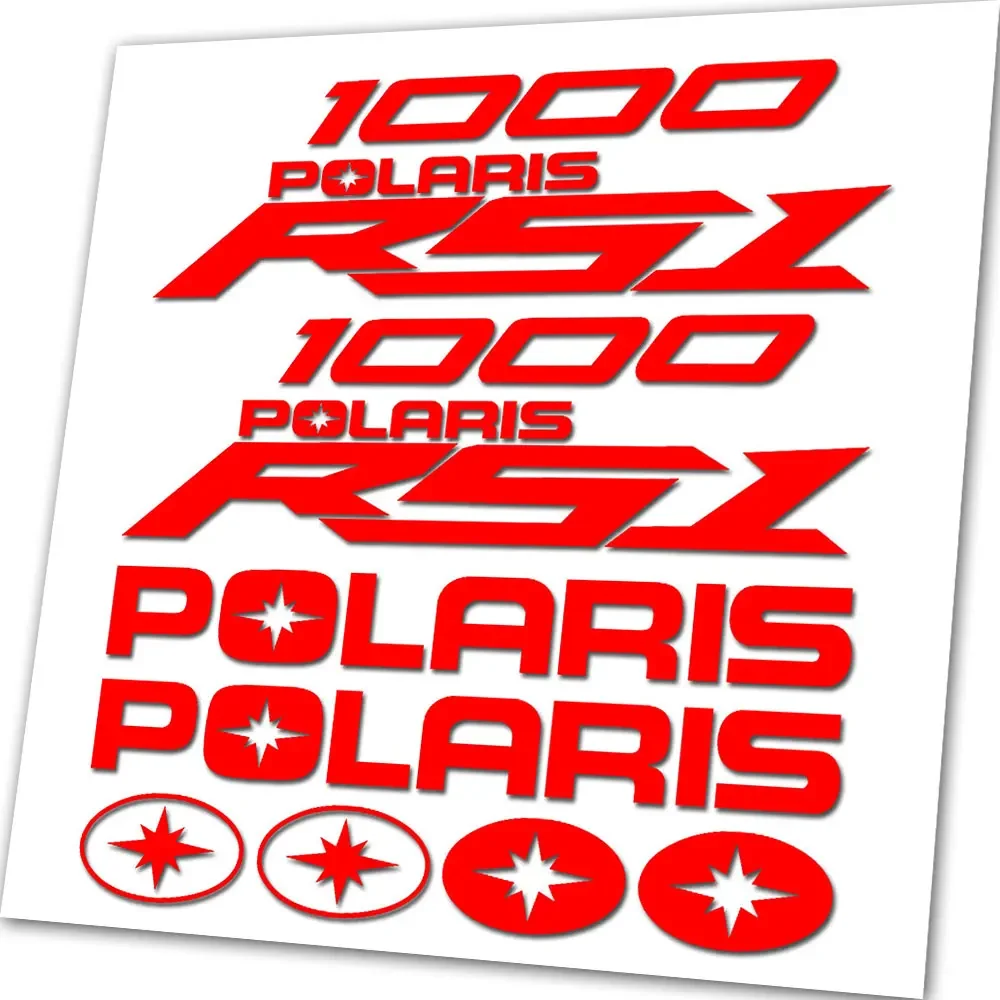 UNIVERSAL REPACEMENT EMBLEM STICKERS FOR POLARIS RZR RS1 1000 VINYL DECAL - view 4