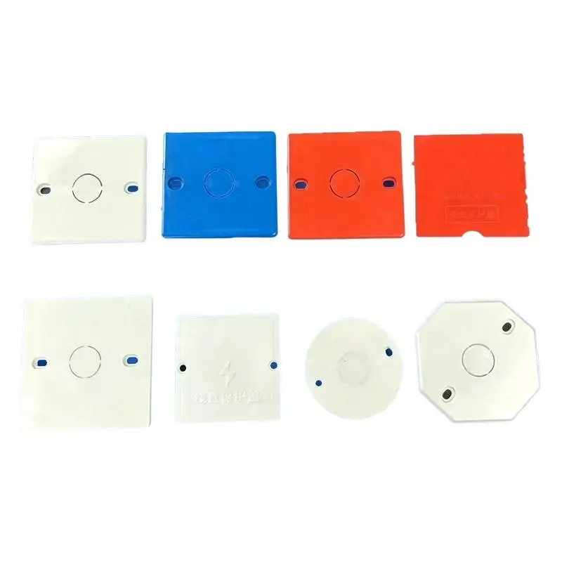 PVC Electrical Junction Box Covers Durable Insulated Waterproof for Home Renovation Electrical Wiring Projects