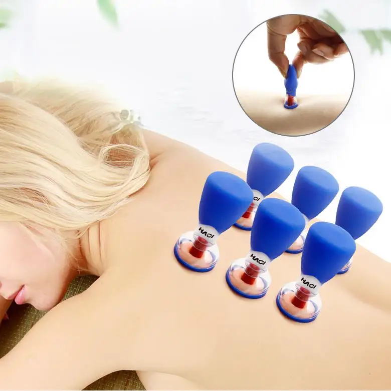 

The new five lines of needle Bipolar magnet needle six household cupping acupuncture cupping device magnetic therapy-wxz1