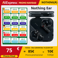 Nothing Ear 45dB Active Noise Cancellation ANC 11mm Driver 24-bit Hi-Res Audio with LDAC & LHDC Up to 40.5 hours of listening