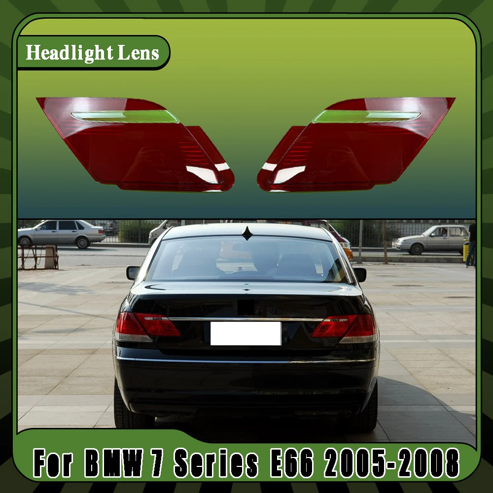 Autozubehör Rückleuchtenabdeckung Bremslichtmaske Ersatz für Original-Lampenschirm für BMW 7er E66 2005-2008