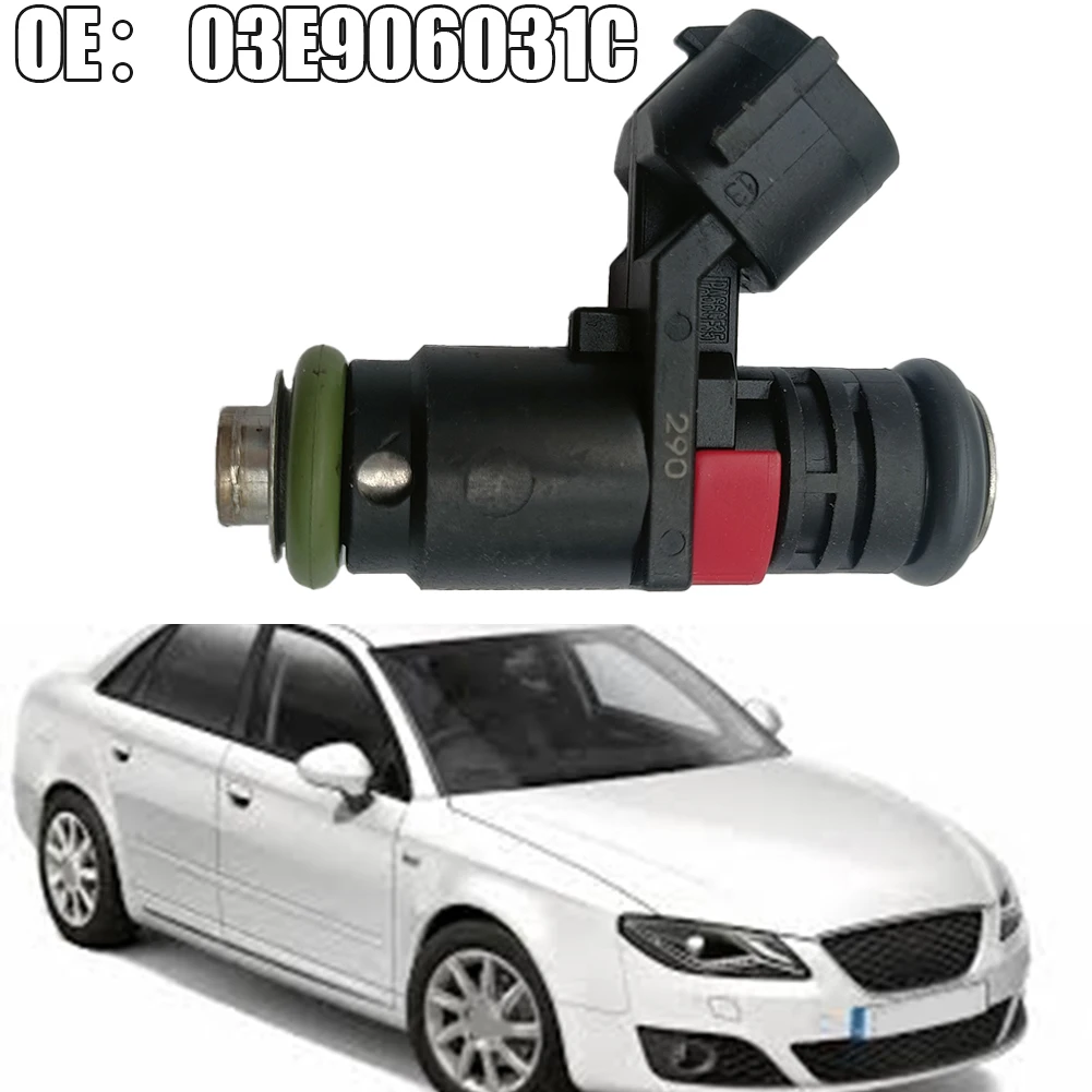 03E906031C Injector Petrol Fuel Injector Black Easy Installation Enhanced Fuel Efficiency High-quality Materials