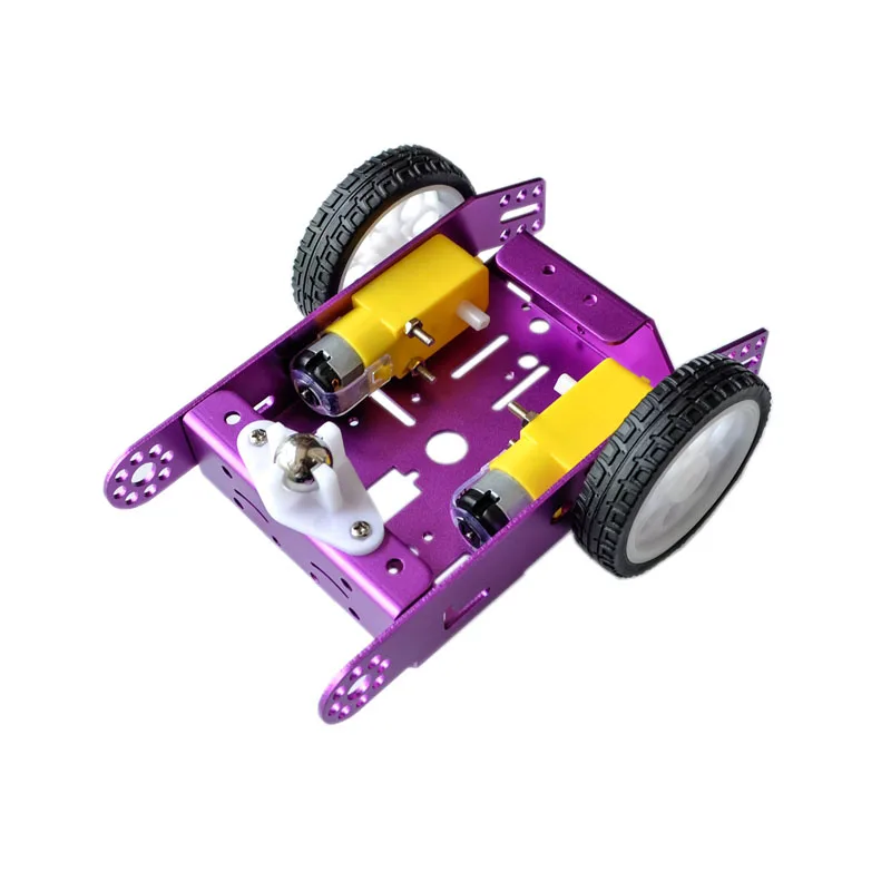 1-10Pcs Aluminium Legierung Auto Roboter Intelligente Auto Chassis Legierung Chassis 2-rad DIY Neue A30