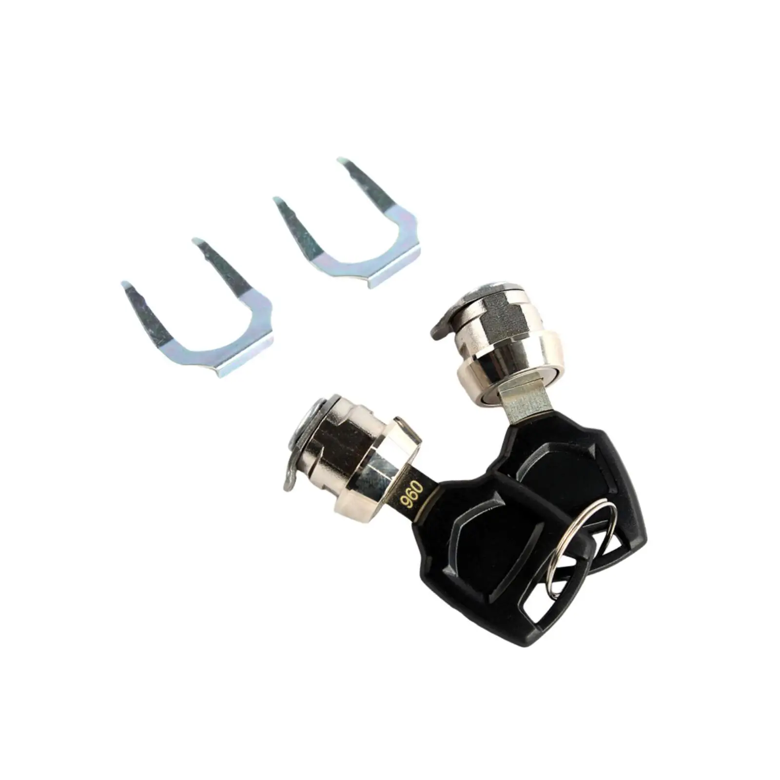 

2x Electric Motorcycles Storage Trunk Lock Professional Universal Accessories Convenient Installation Motorcycle Saddlebag Lock