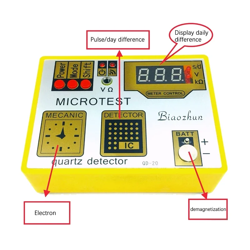 NF QD-20 Quartz Watch Movement Repair Tool Battery Tester Multi Functional Watch Movement Pulse Tester