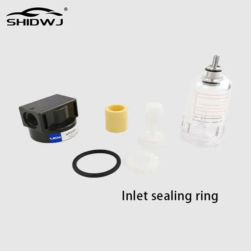 Car Oil Catch Can Tank with Breather Aluminum Compact Dual Cylinder Baffled Engine Air Oil Separator Tank Reservoir Kit
