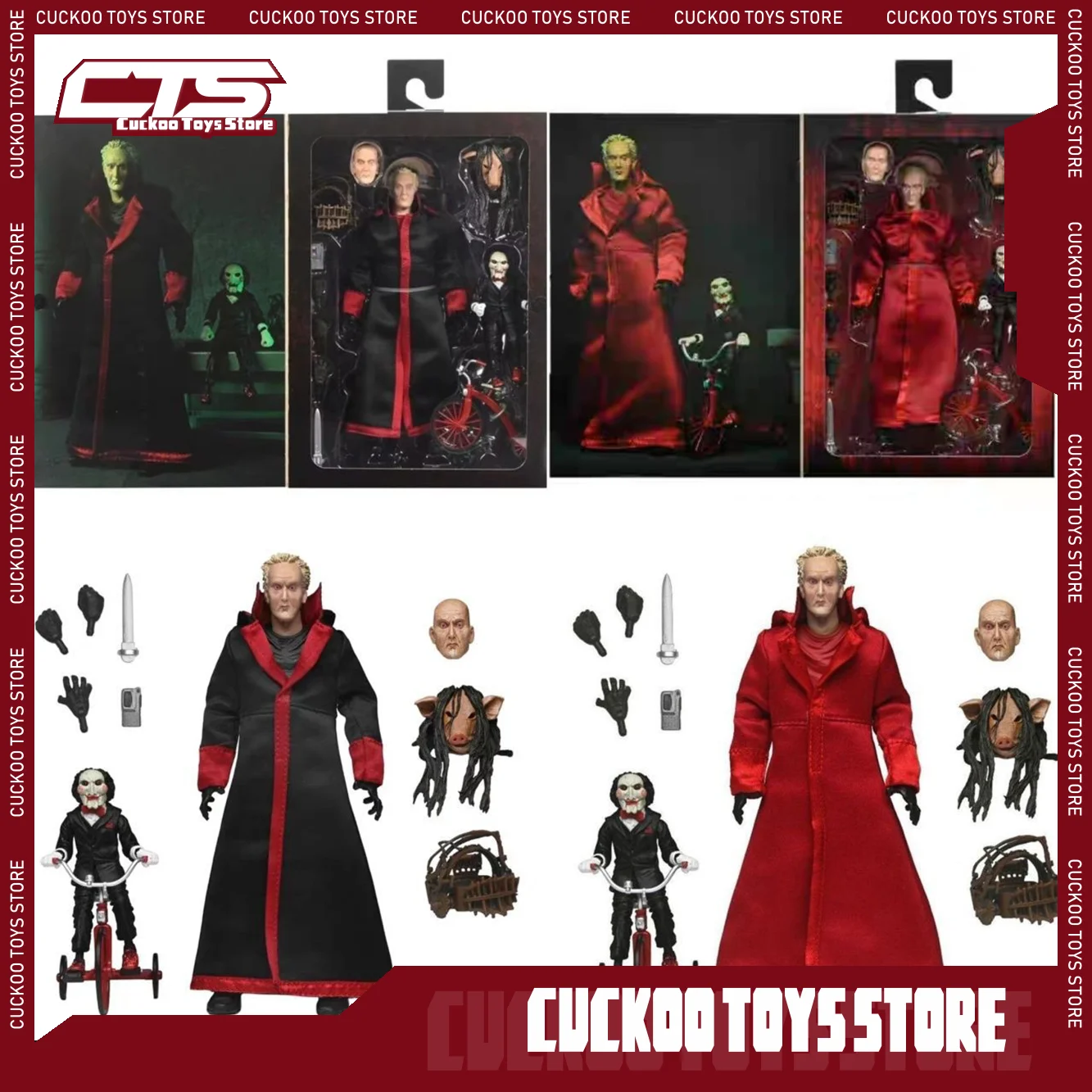 

Новая официальная пила Neca, головоломка Red Robe Deluxe Edition, фигурка, модель, коллекционные предметы, подходят для мальчиков и девочек в подарок