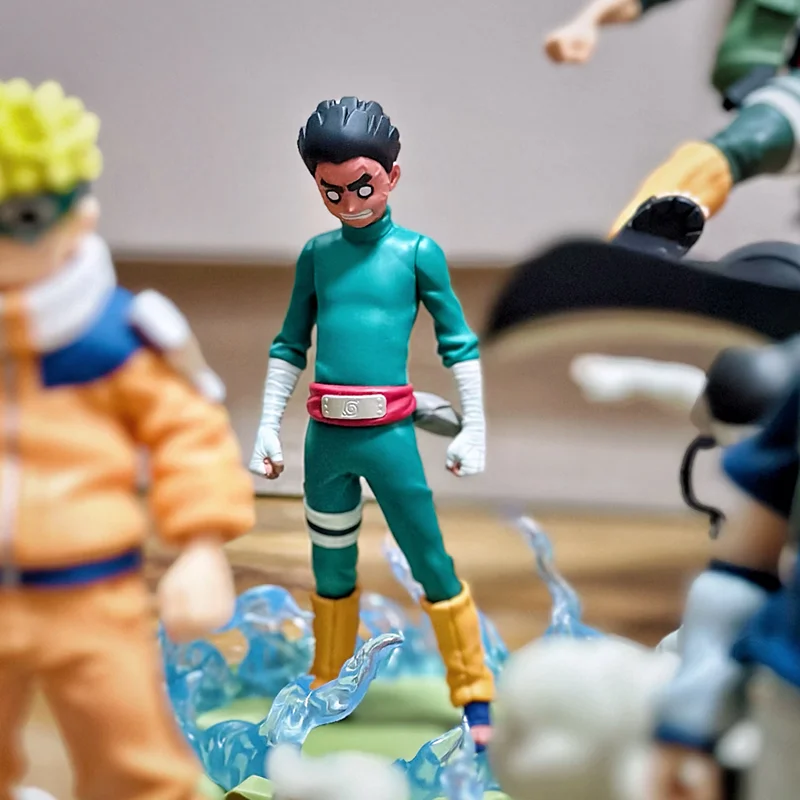 Genuine In Stock Bandai Banpresto Naruto Rock Lee Memorable Saga Anime Figure Model Boys Collectible Toys Kids Gift