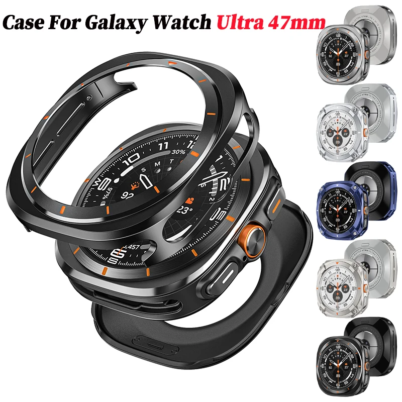 Aluminium Alloy Protective Case For Samsung Galaxy Watch Ultra New 8 47mm Cover for Samsung Ultra 7 Screen Protector Accessories