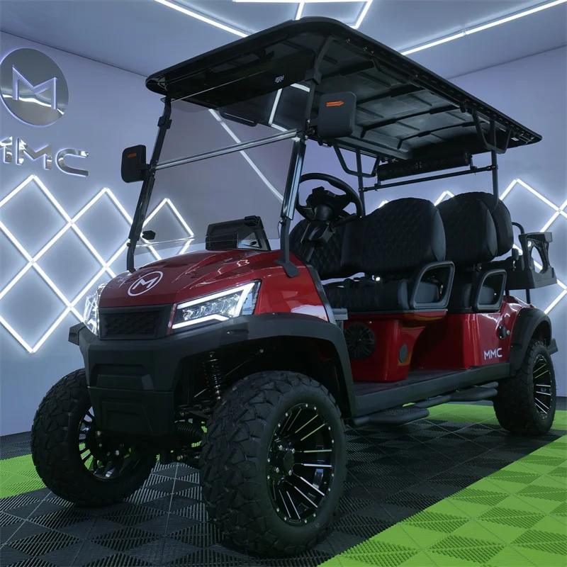 MMC Custom Free Design Golf Cart 2 4 6 8 Seats Electric Off Road Club Car for Sale Green Color Electric Golf Cart