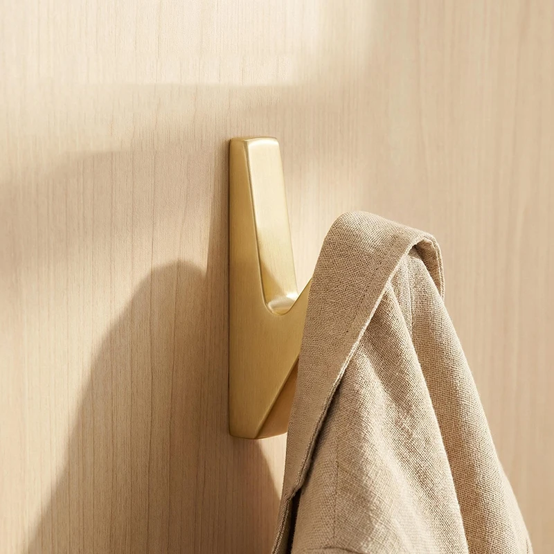 Wall Mounted Metal Coat Hooks , Clothes Towel Hat Key Hanger with Screws, Bathroom Bedroom Door Wall Hook Home Organizer