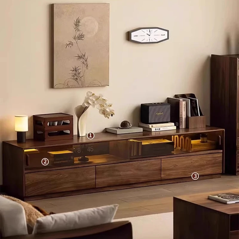 Pengarsipan Stand TV Nordic Film Lantai Tengah Ponsel Minimalis Gamer Tv Stand Universal Organizer Kayu Muebles Perabotan, Perlengkapan Peralatan Rumah Tangga