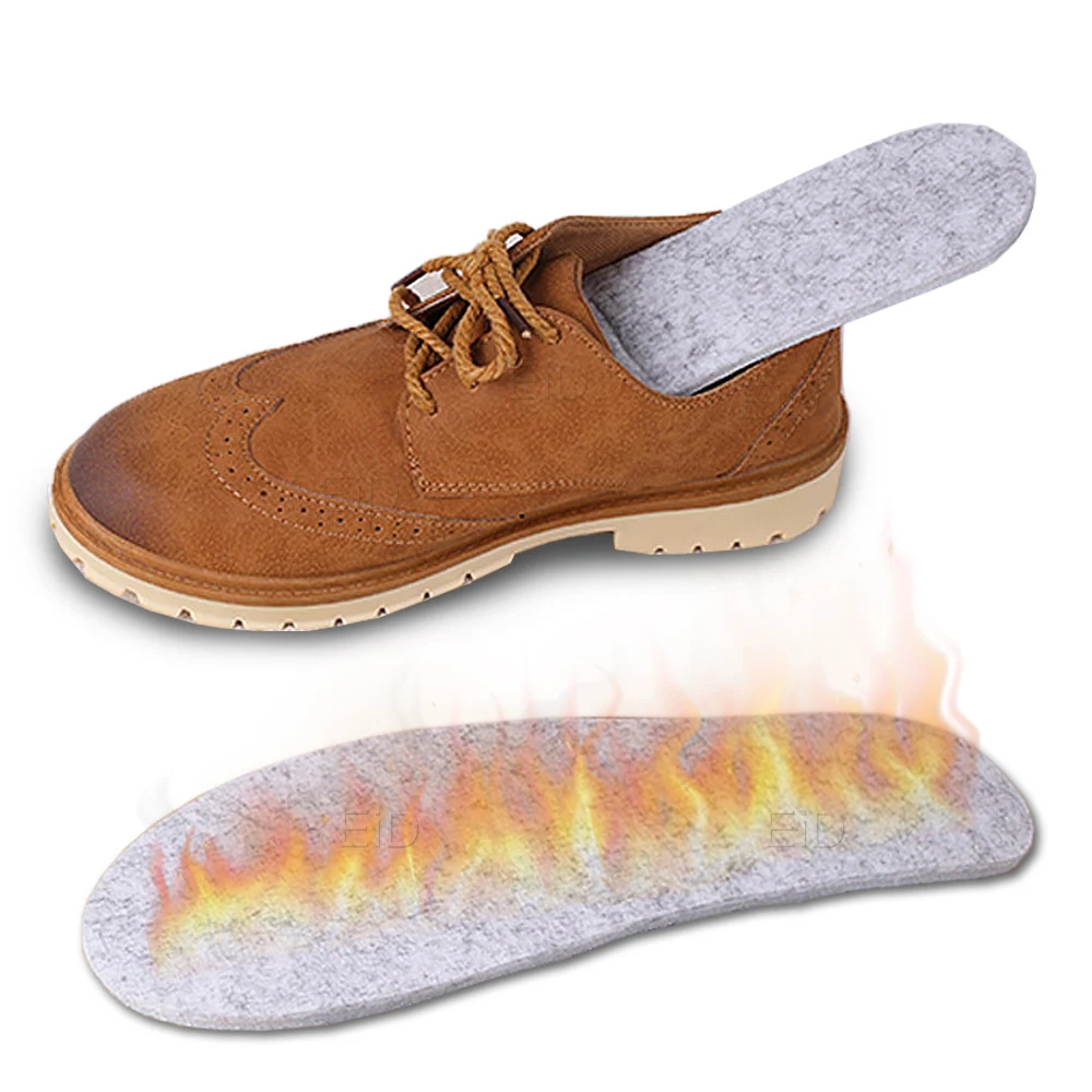 Heated Tin foil Insoles Feet Warm Thermal Thicken Insole Memory Foam Shoe Pads Winter Warm Men Women Sports Shoes Pad Accessorie