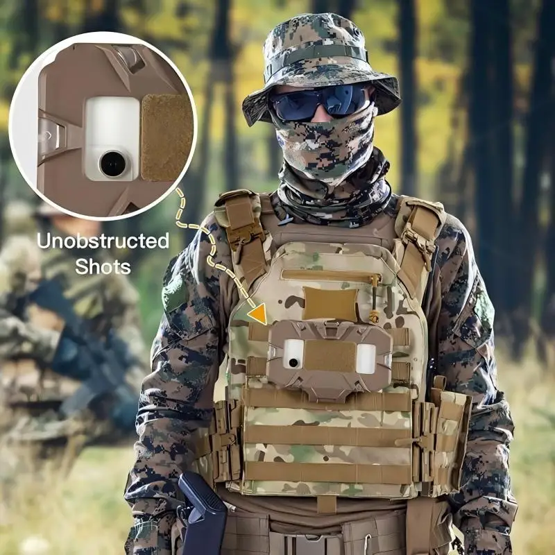 حامل هاتف مولي عالمي، حامل هاتف سترة تكتيكية، لوحة ملاحة قابلة للطي، حامل أمان للهاتف مولي #2