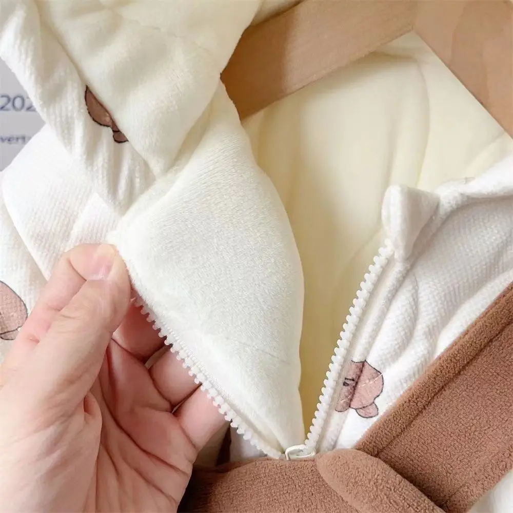 بدلة ثلج شتوية للأطفال لعام 2025 رومبير مبطن دافئ برسوم كارتونية لطيفة 0-12 شهرًا للأولاد والبنات #6