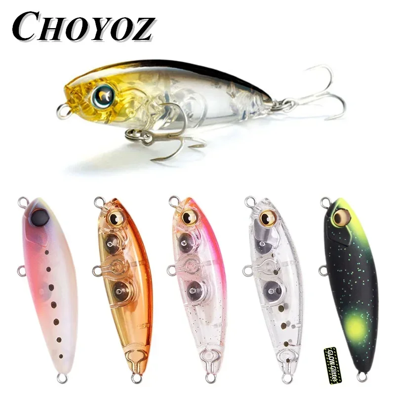 2023 Terrier Pencil Lure 43mm 4.1g Rockfishing Fishing Lures Pencil Woblers Mini for Fishing Trout Carp Fish Sinking Stickbaits