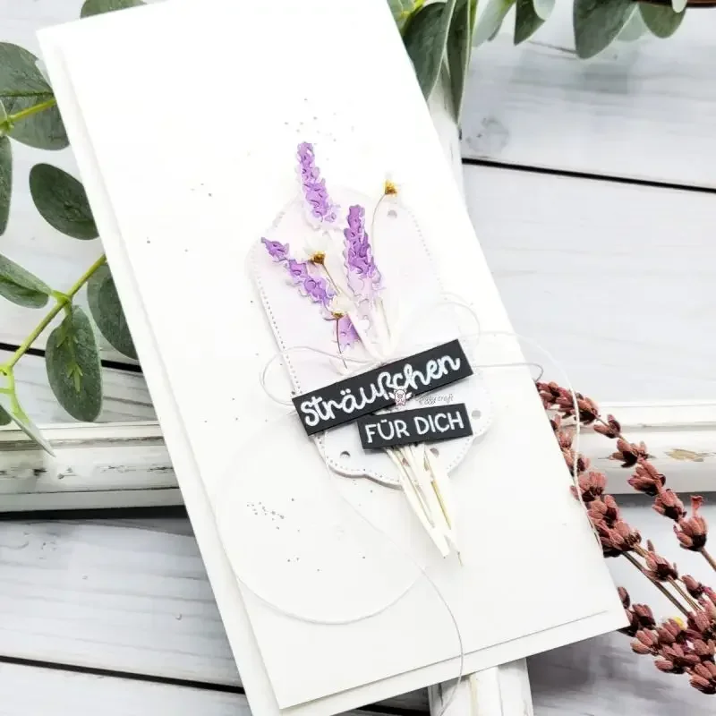 

Mmao Craft metal cutting dies cut die mold Lavender decoration Scrapbook paper craft knife mould blade punch stencils dies