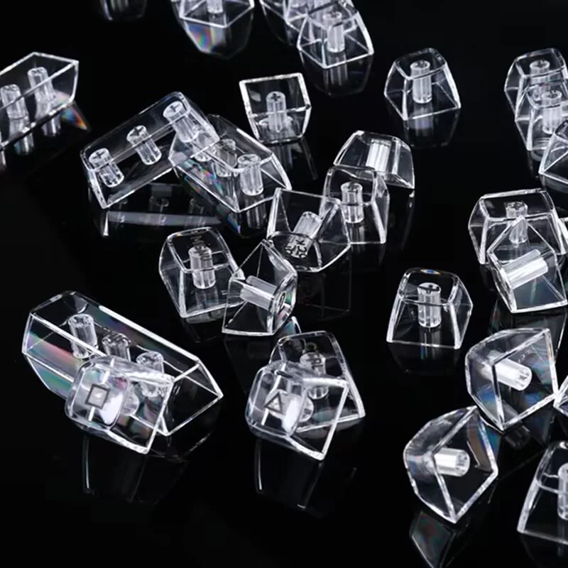 Mechanical Keyboard CBSA Profile PC Keycap Clear Crystal Backlit RGB Custom ISO Layout 132 Keys Transparent PC Key Caps Iceberg