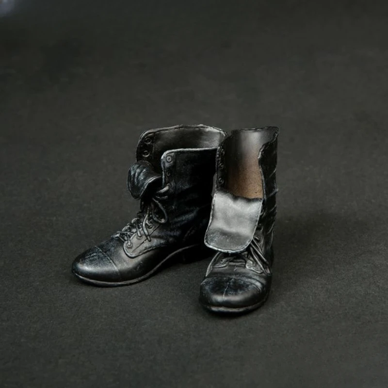 Botas marrones informales a escala 1/6, zapatos con punta de arranque, modelo para muñeca de soldado masculino de 12 pulgadas, Juguetes