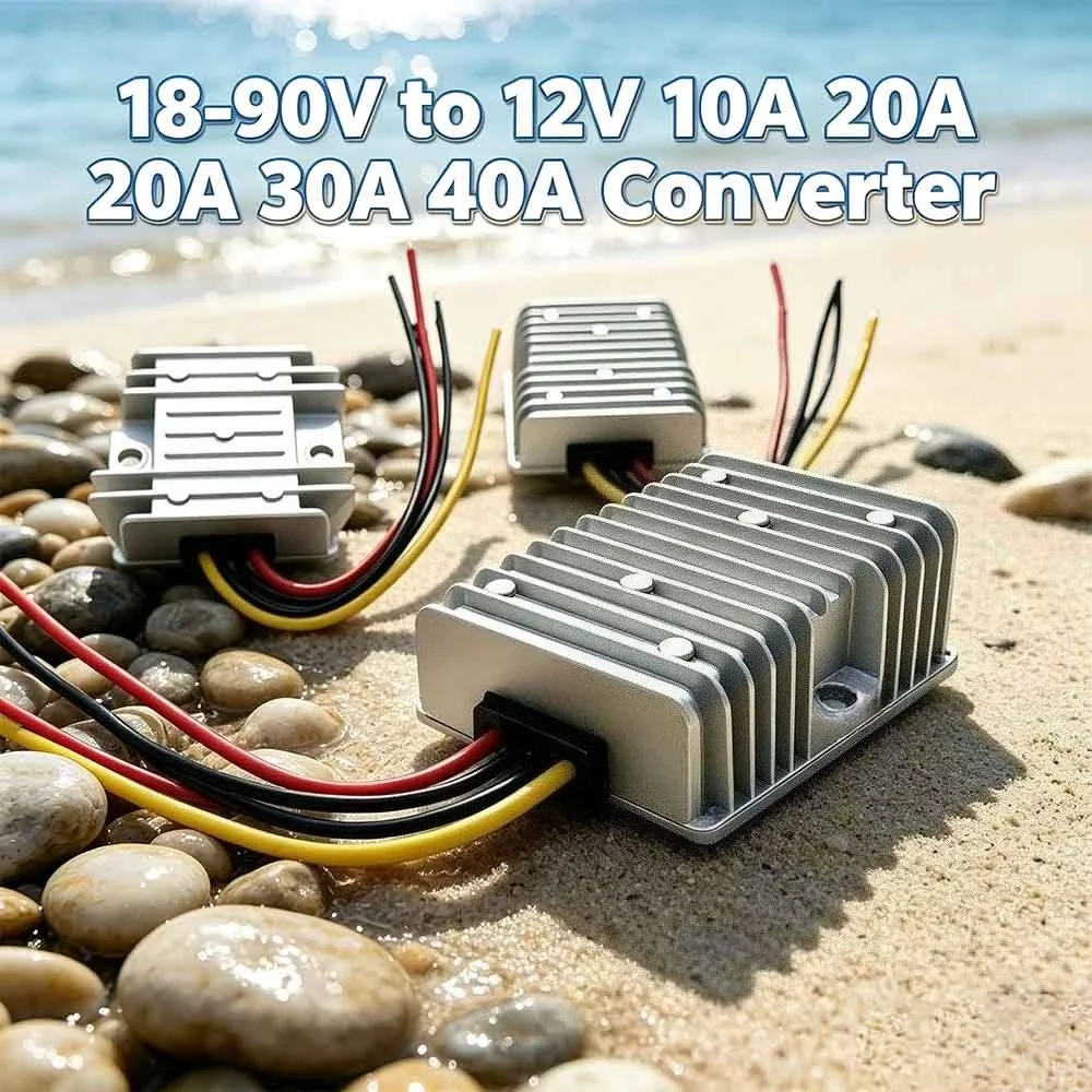 Step Down Voltage Regulator Transformer DC 24V 36V 48V 60V 72V 18-90V to 12V 10A 20A 30A 40A Car Power Supply DC Converter