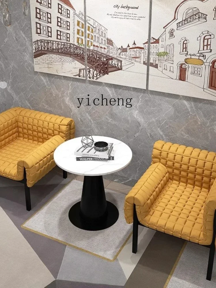 YY Realistic Space Single Sofa Modern Designer Home Living Room Single French Style