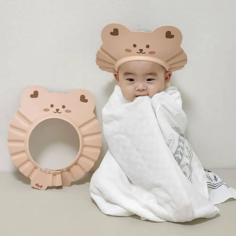 Adjustable Baby Care Product Animal Water-proof Kids Bathing Shower Hat Shampoo Cap Baby Shower Cap Hair Wash Hat