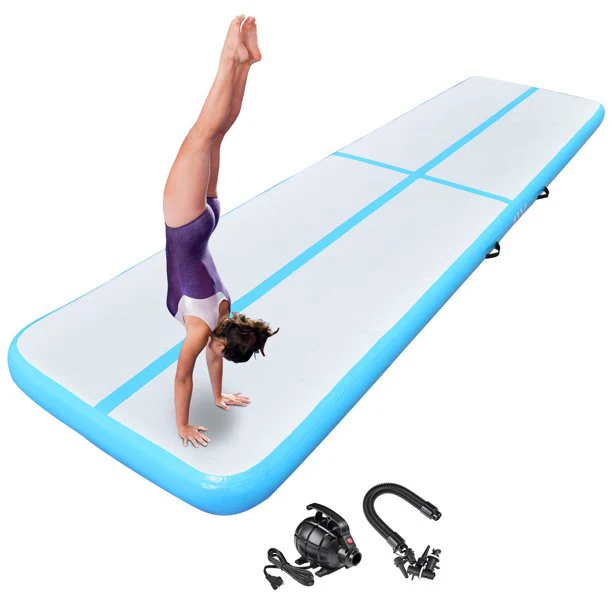 16 Ft Air Track Inflatable Tumbling Mat Gymnastics Training Fitness Home Gym 5M Length For Home Use Cheerleading/Yoga/Water