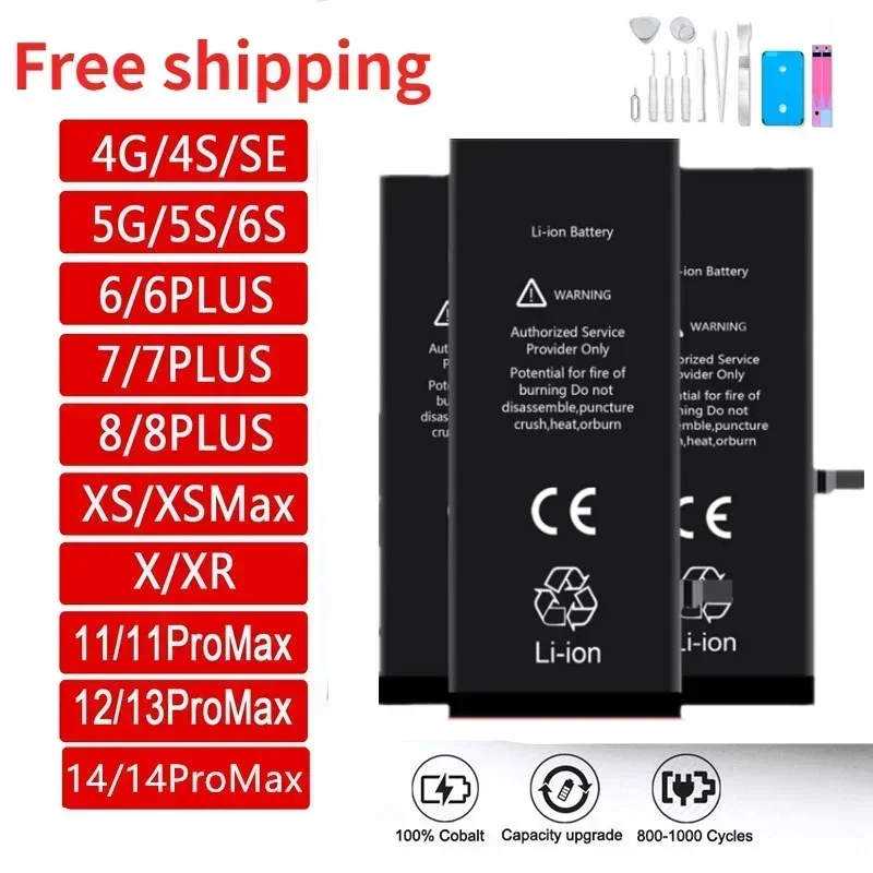 

Original Replacement Battery For IPhone X Xs Xr Xs Max 11Pro 11Pro Max Apple 5S 6S 7 8Plus