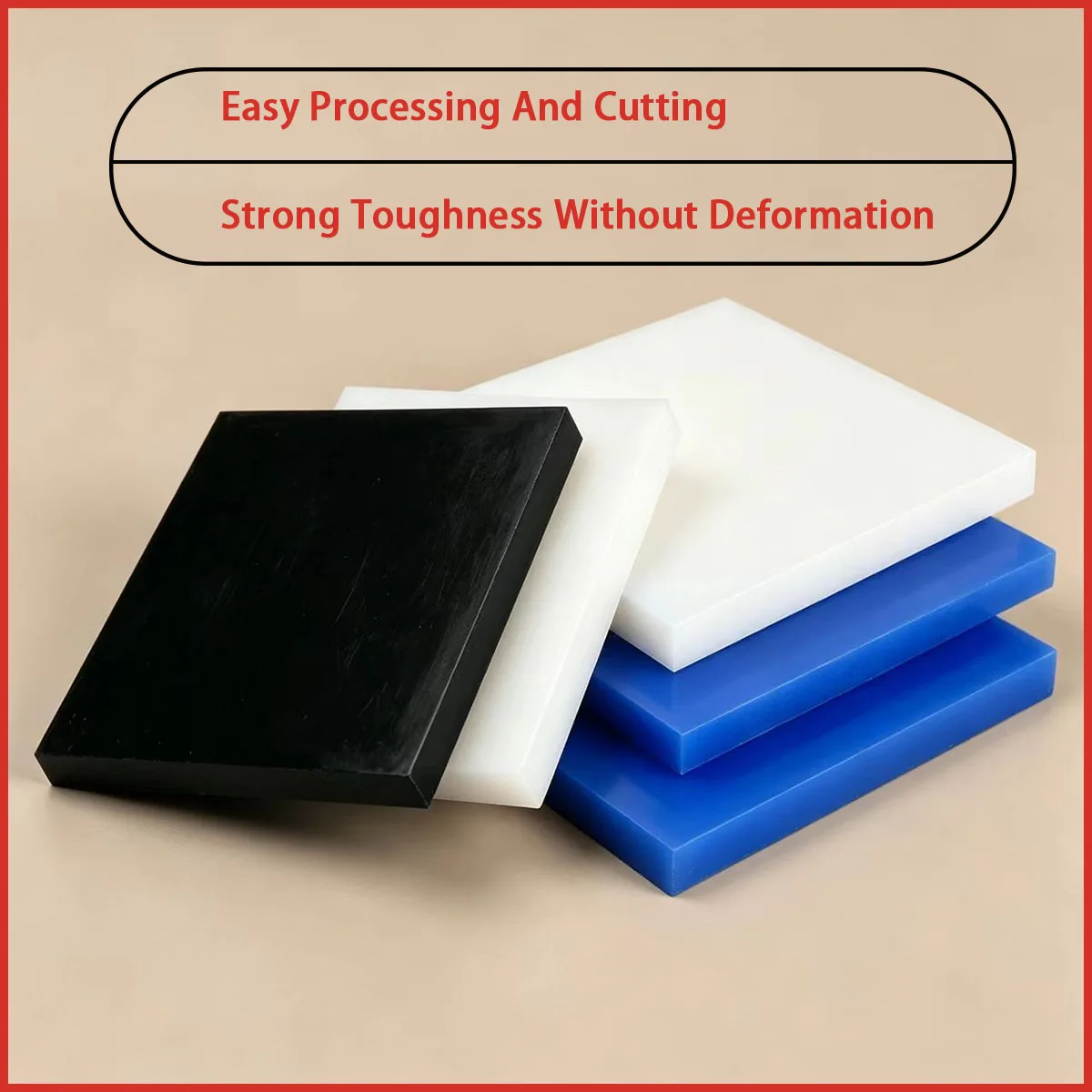 Thickness 2-30mm Nylon Plastic Square Plate Suitable for Mechanical Pads, Wear-Resistant Pads, Tooling Accessories, Etc