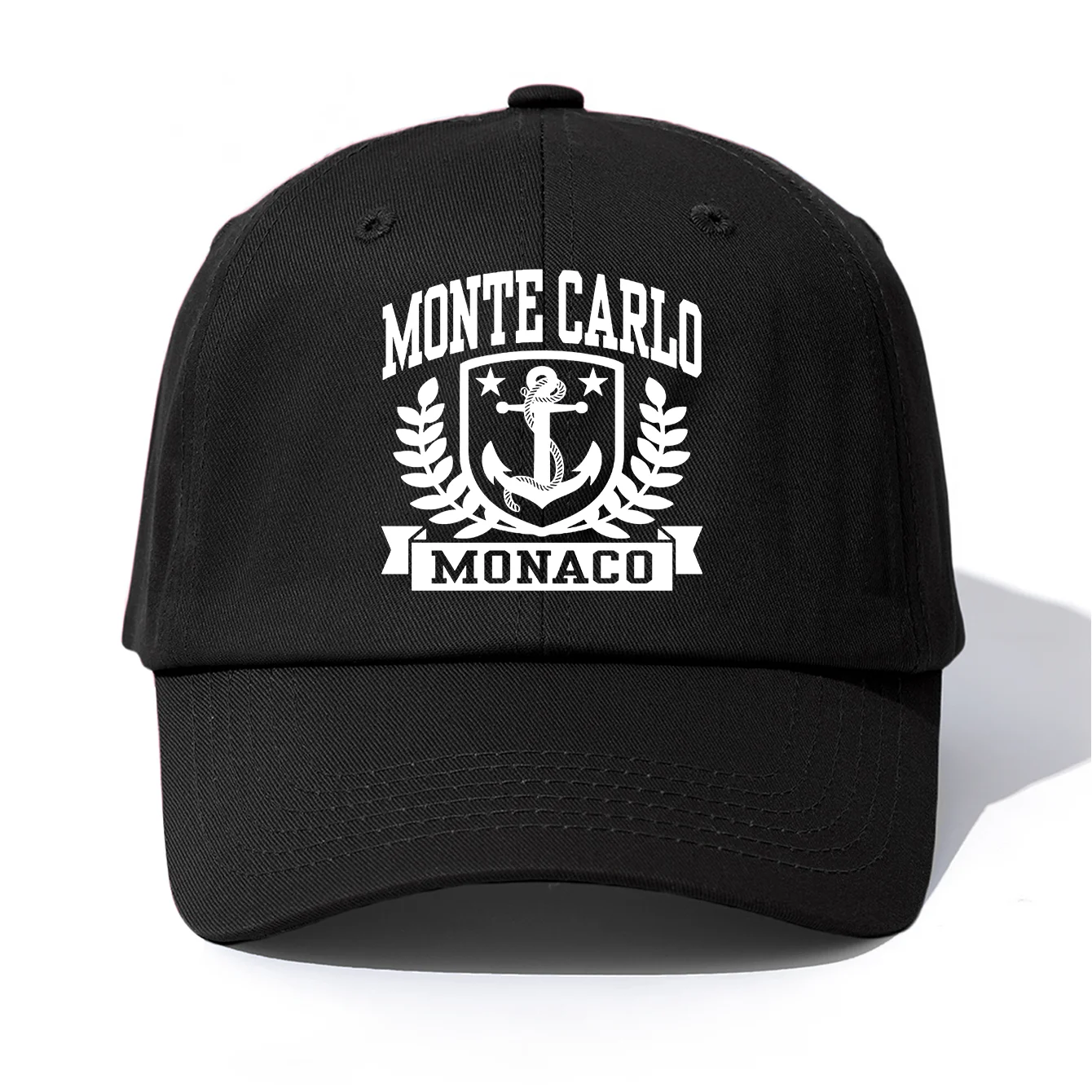1 gorra de béisbol con estampado de MONTE CARLO para adultos, estilo Retro minimalista, informal, suave y ajustable, perfecta como regalo