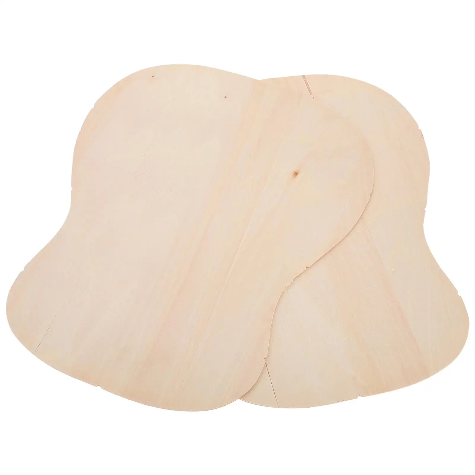 

2Pcs Guitar Top Diy Head Plates Gourd Style Wooden Guitar Board Diy Solid Headplate Guitar Wood Pannel Guitar Repair Tool String